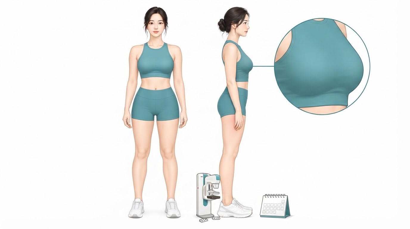 유방 지방흡입 전후 검진에서 확인하는 가슴 부위와 유방촬영 장비, 검진 일정
