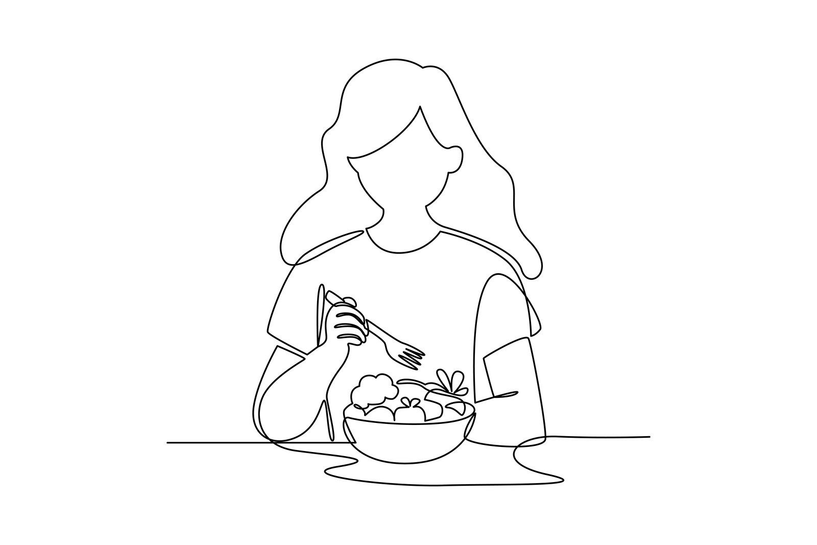 수술 후 식습관 관리를 나타낸 일러스트