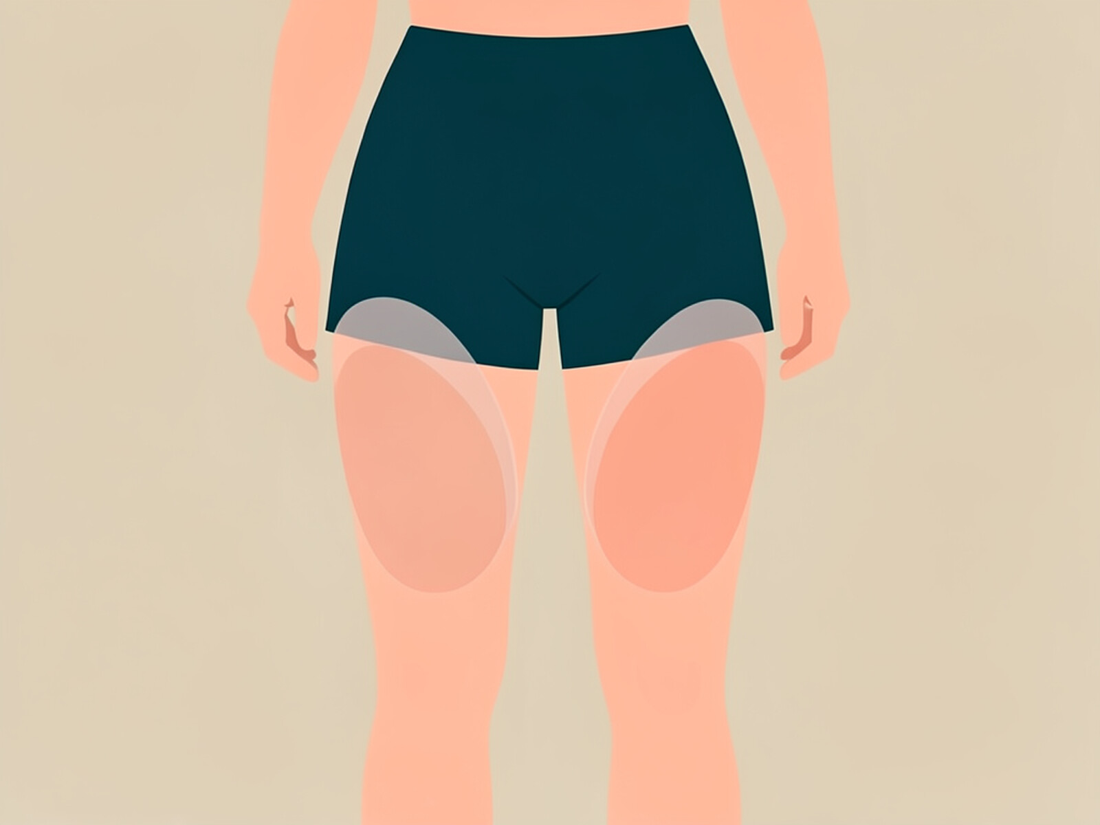 치마 슬릿 사이로 드러나는 여성의 다리와 허벅지 라인