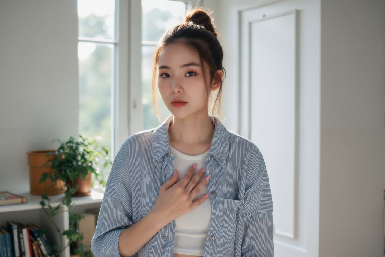 가슴축소 지방흡입 후 회복 중 체형 변화 이미지